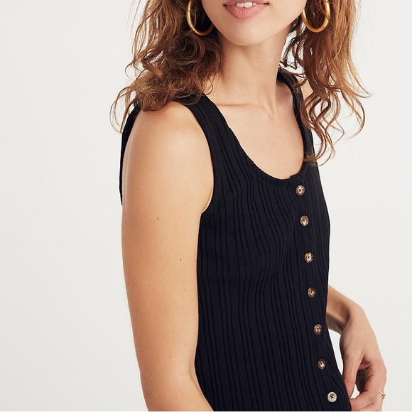 Madewell Tops - Madewell Ribbed Button-Front Tank Top